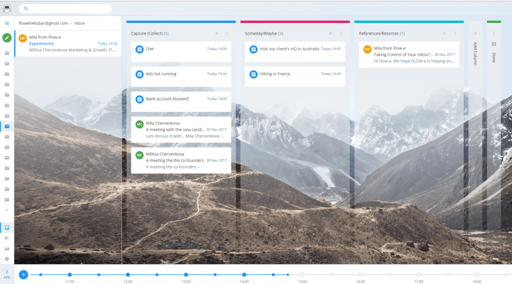 GTD method with Gmail and Flow-e