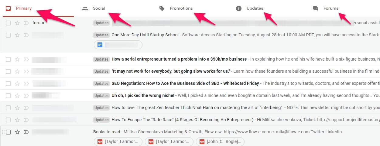 How to organize Gmail with Tabs
